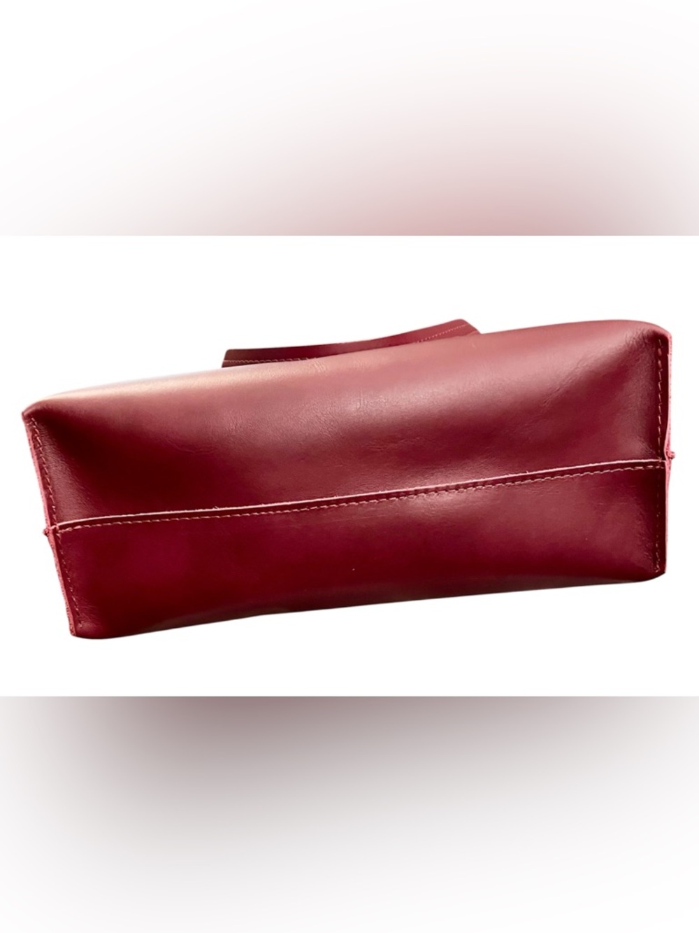 Portland Leather August Tote Bag in Lollipop - Picture 6 of 7